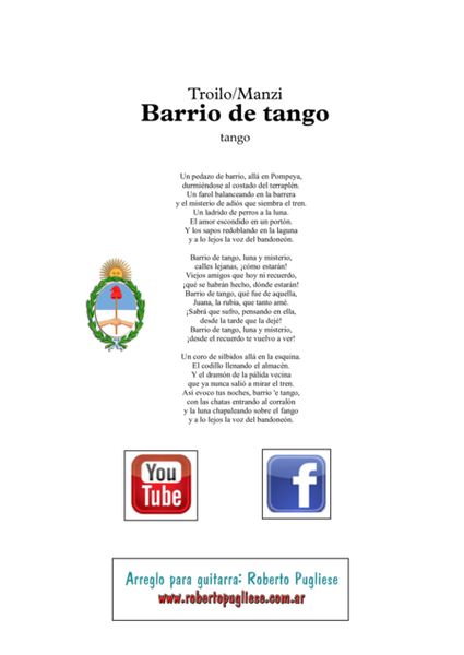 Barrio de tango - Tango (Troilo - Manzi) image number null
