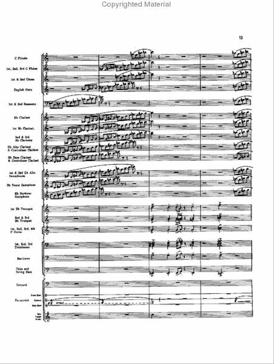 Caccia and Chorale Concert Band scores gallery preview page 12