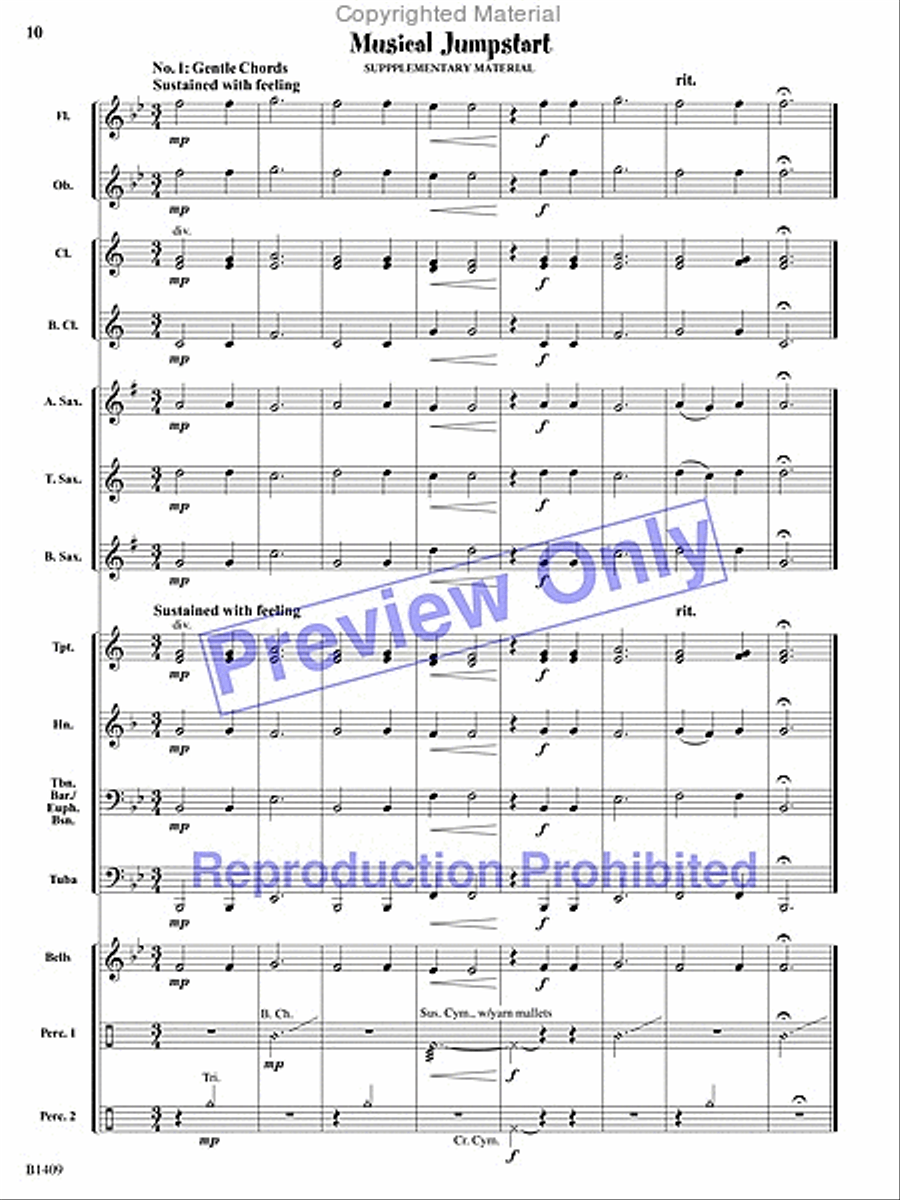 Gentle Winds Concert Band scores gallery preview page 18
