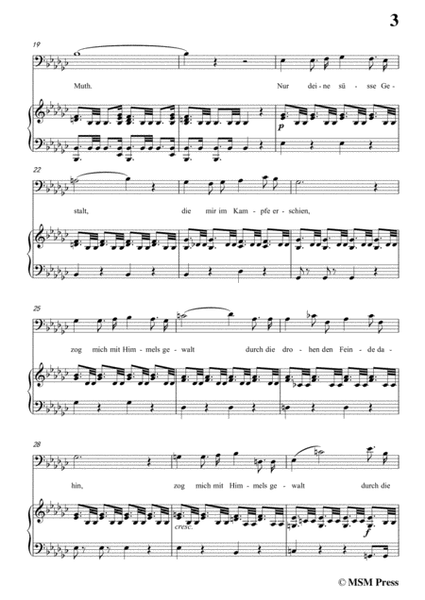 Schubert-Tief im Getümmel der Schlacht,in e flat minor,for Voice&Piano image number null