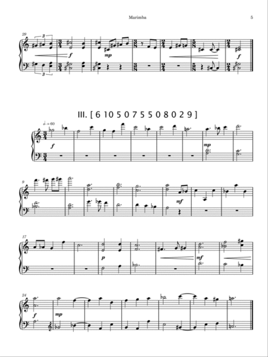 Eigenvectors I Marimba scores gallery preview page 5