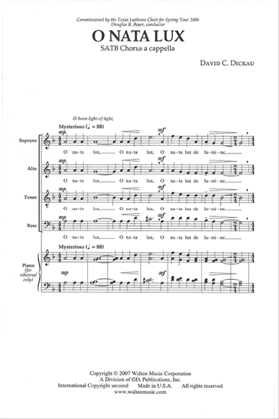 O nata lux O nata lux Divisi scores gallery preview page 2
