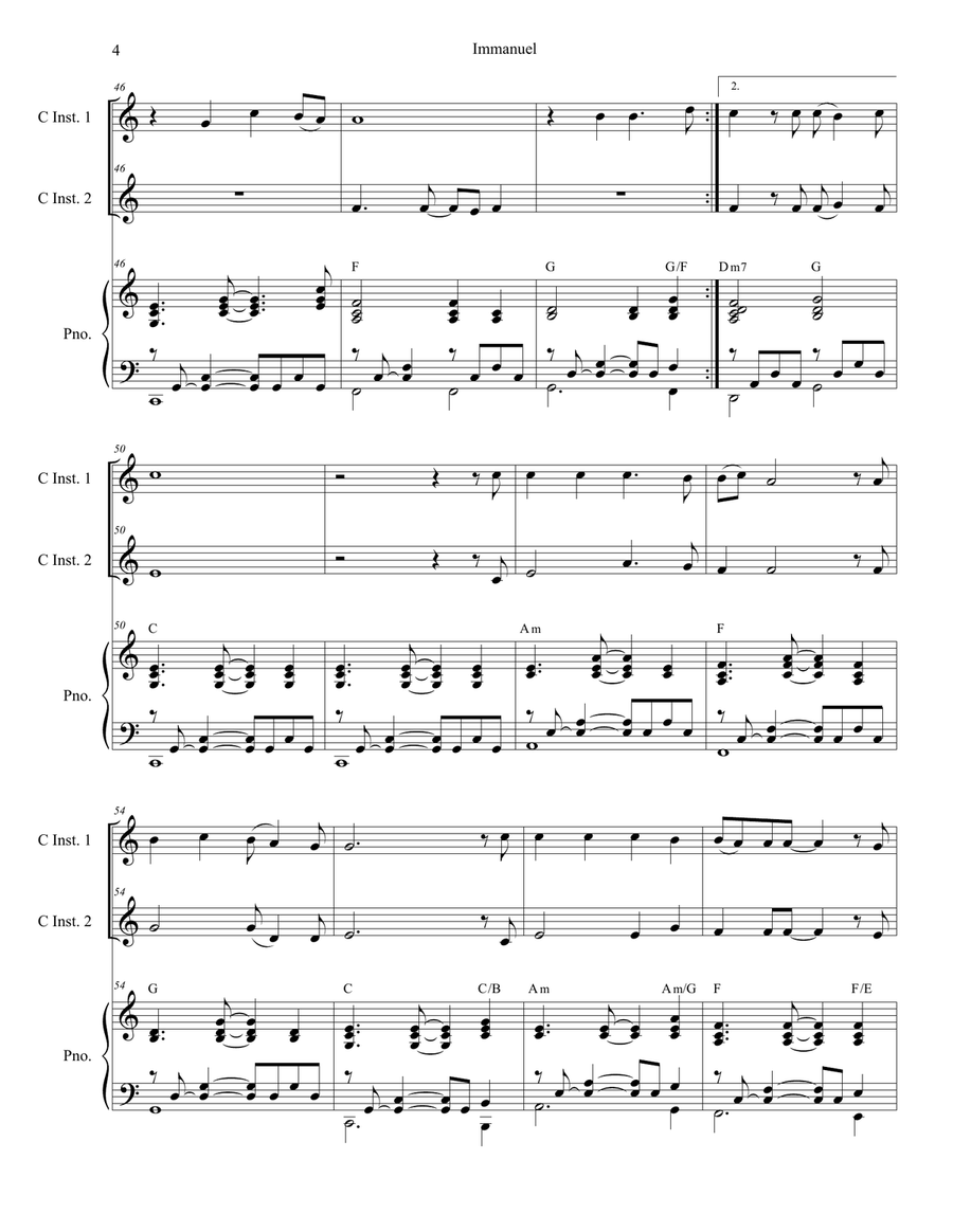 Immanuel Flute scores gallery preview page 4