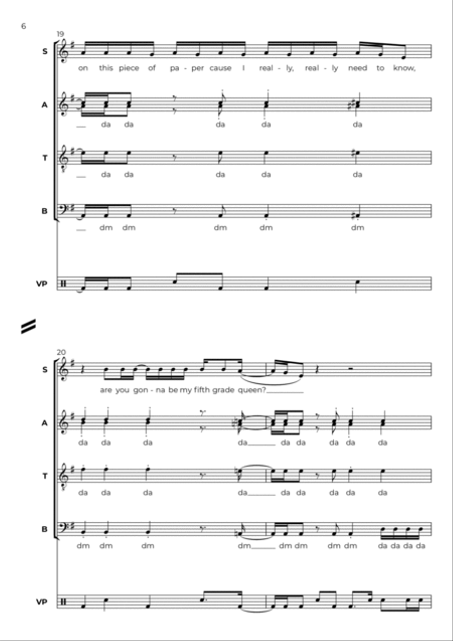 Back Pocket 4-Part scores gallery preview page 6