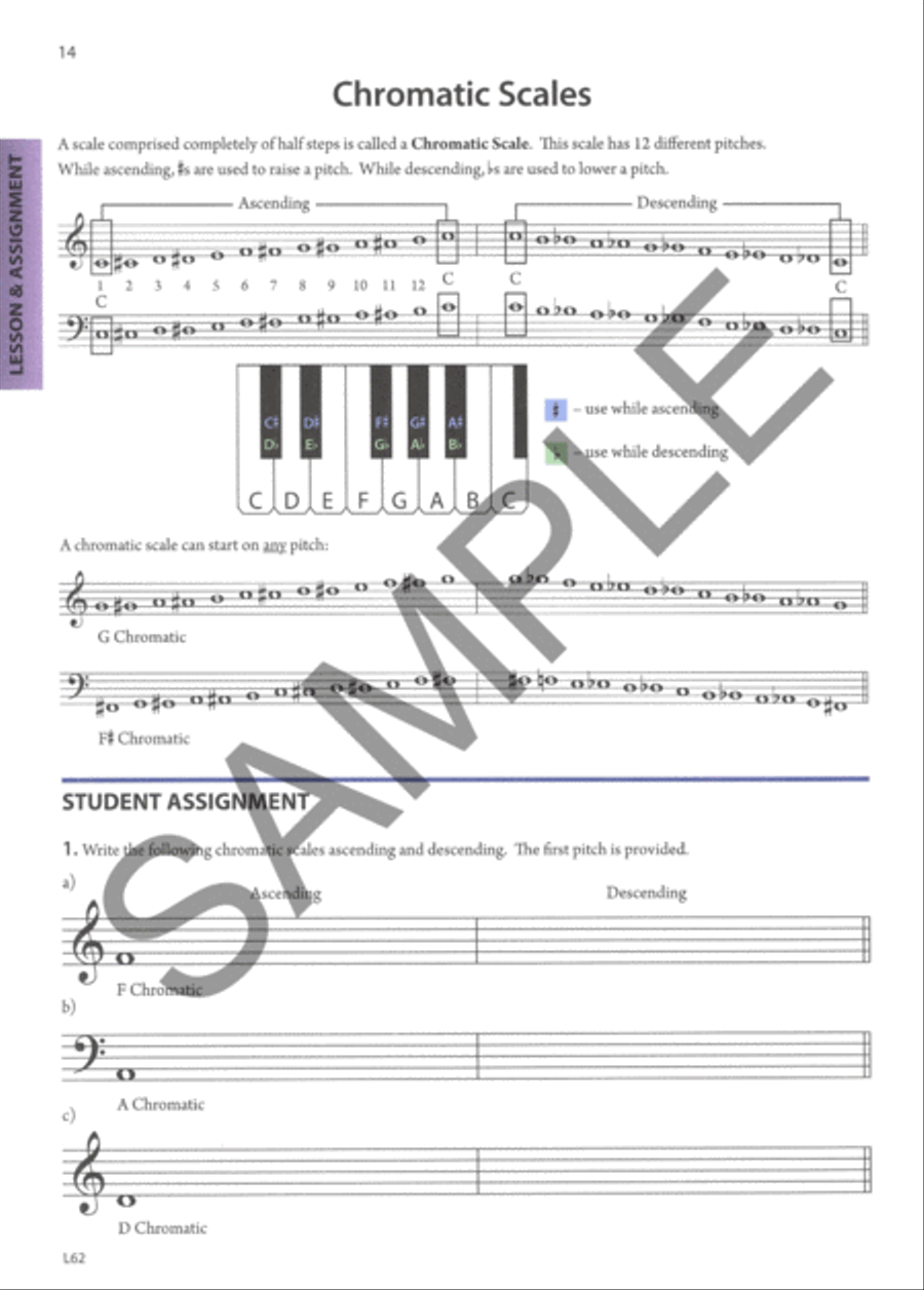 Excellence in Theory Music Theory, Ear Training, and History Workbook(Book Two) Concert Band Methods scores gallery preview page 2