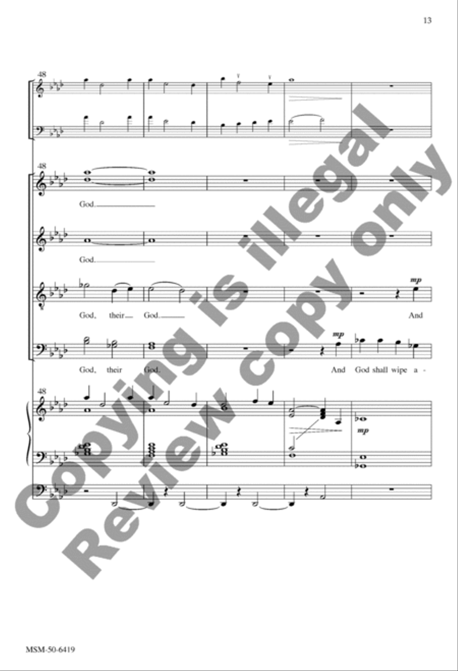And I Saw a New Heaven (Choral Score) Divisi scores gallery preview page 13