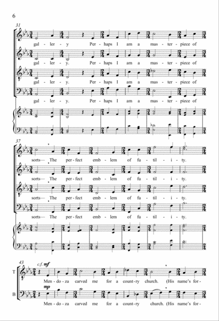The Angel with the Broken Wing 4-Part scores gallery preview page 6
