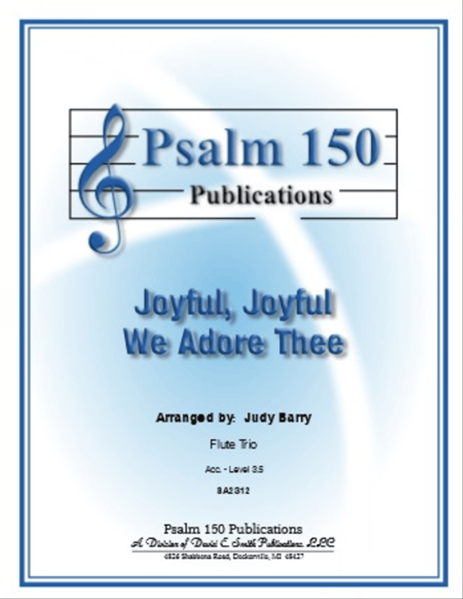 Joyful, Joyful We Adore Thee Flute Trio scores gallery preview page 1