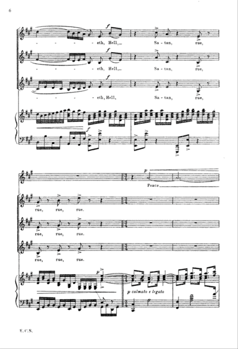 Cantata 67: Peace Be Unto You SSA scores gallery preview page 6