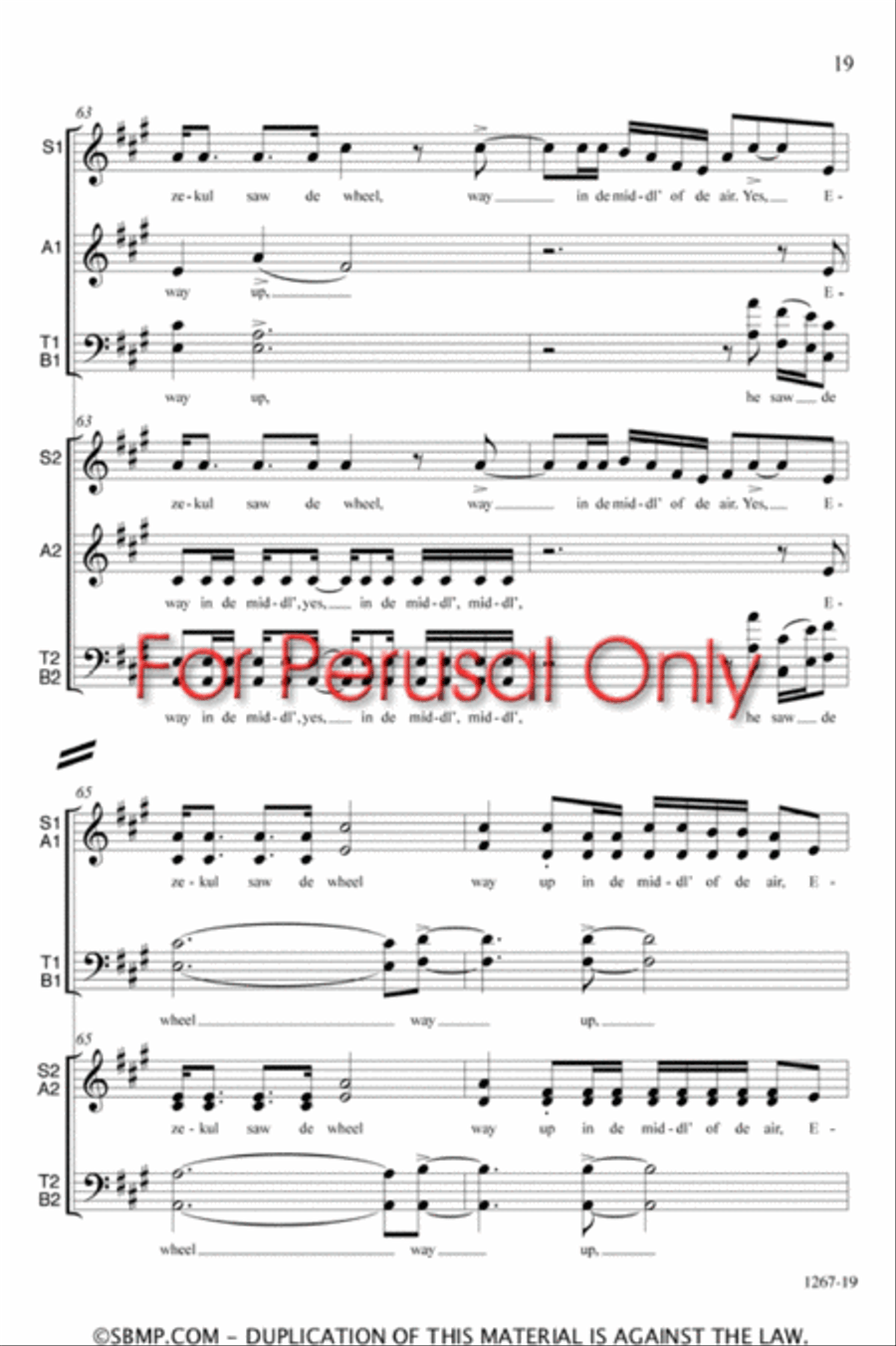 Ezekiel - SATB Double Choir Octavo 4-Part scores gallery preview page 19