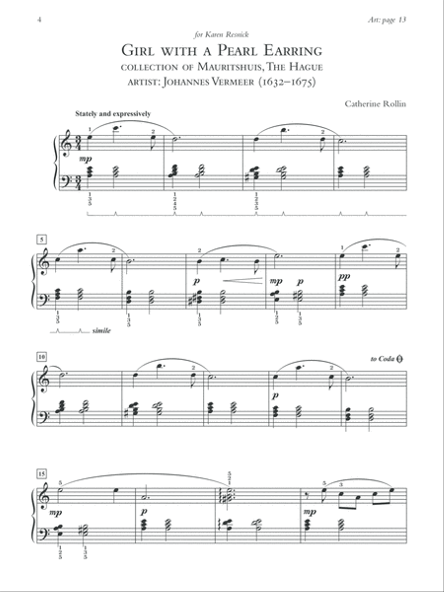 Museum Masterpieces, Book 2 Piano Solo scores gallery preview page 10