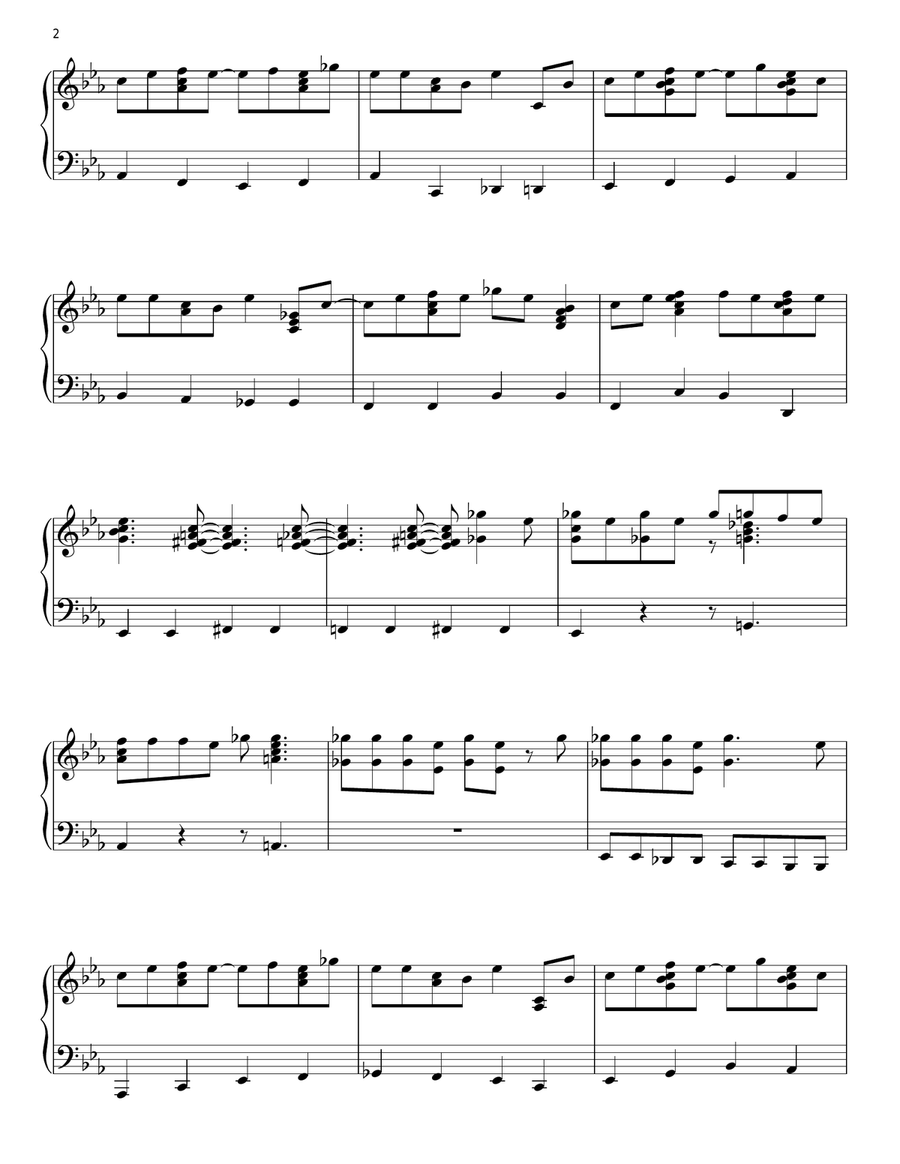 Boogie Woogie Santa Claus Piano Solo scores gallery preview page 2