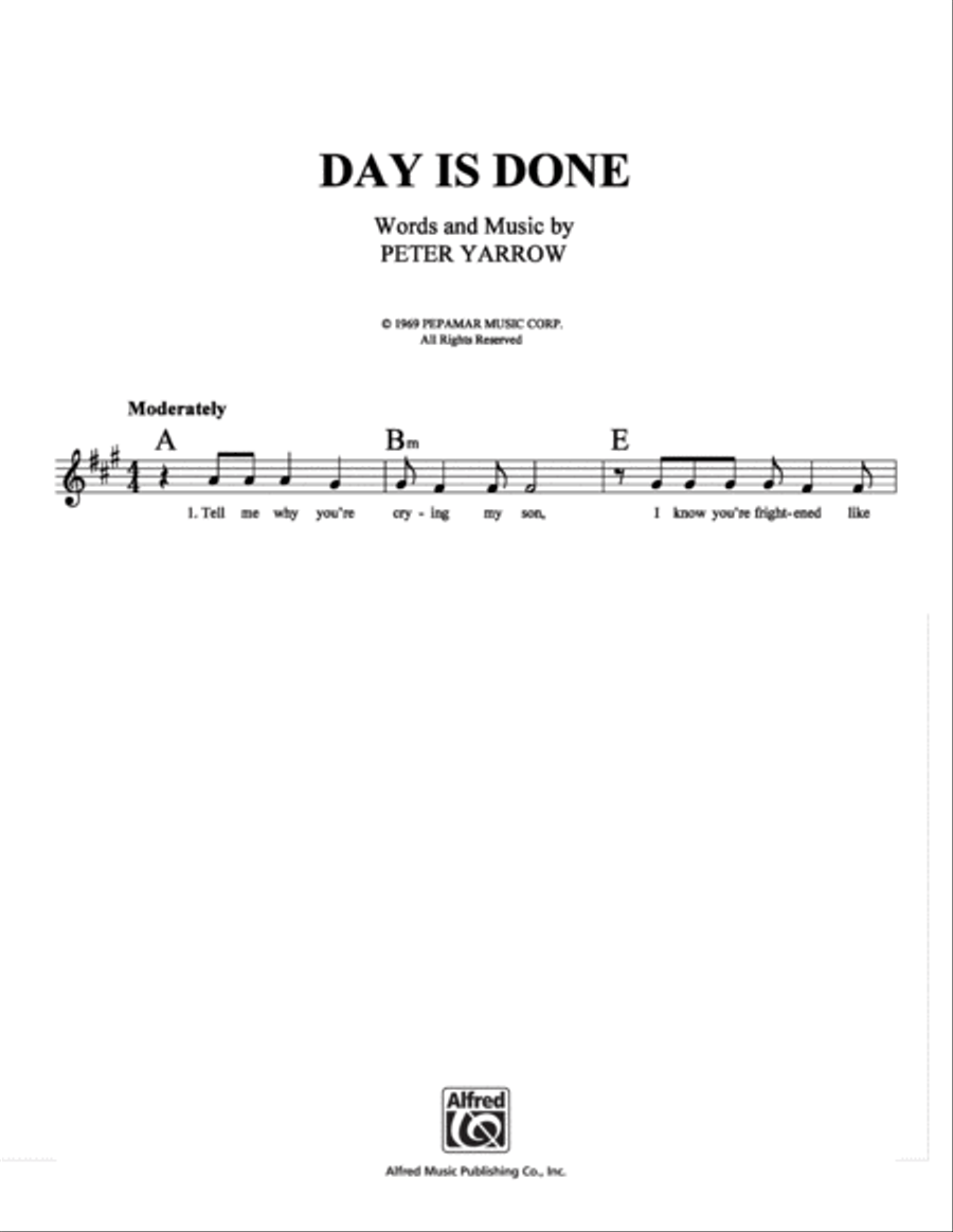Day Is Done Day Is Done School and Community scores gallery preview page 1