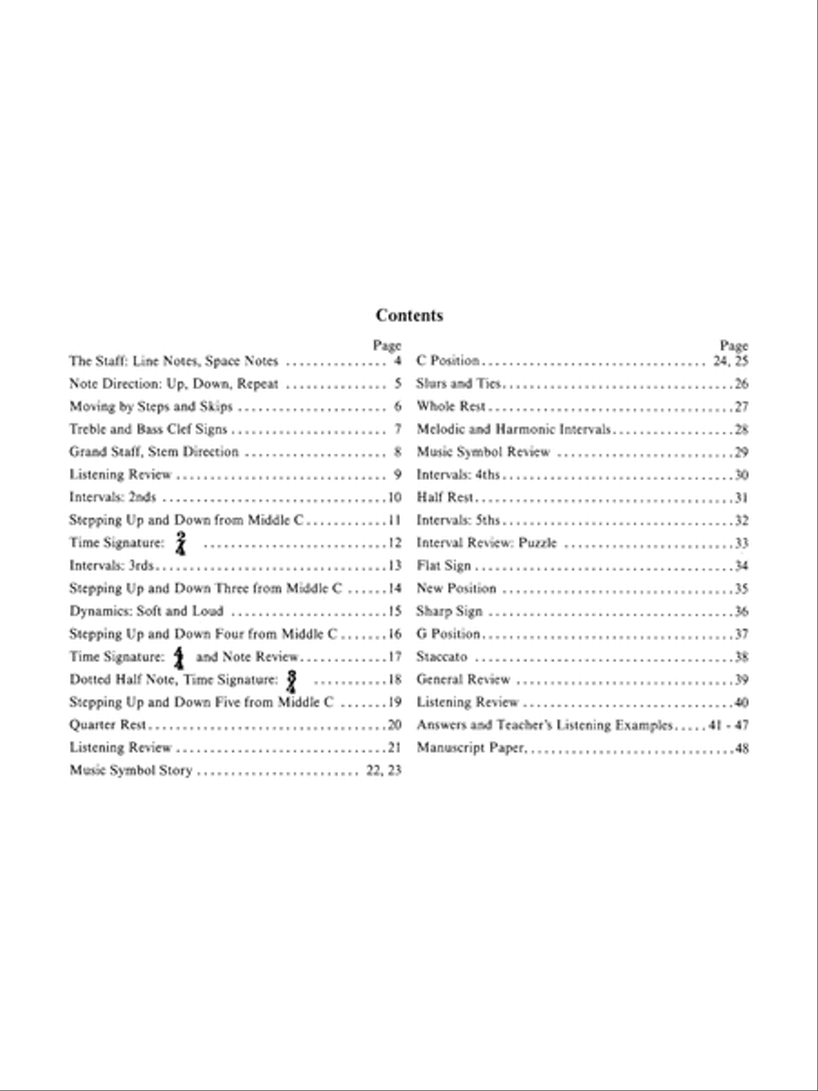 David Carr Glover Method for Piano Theory Piano Method scores gallery preview page 3