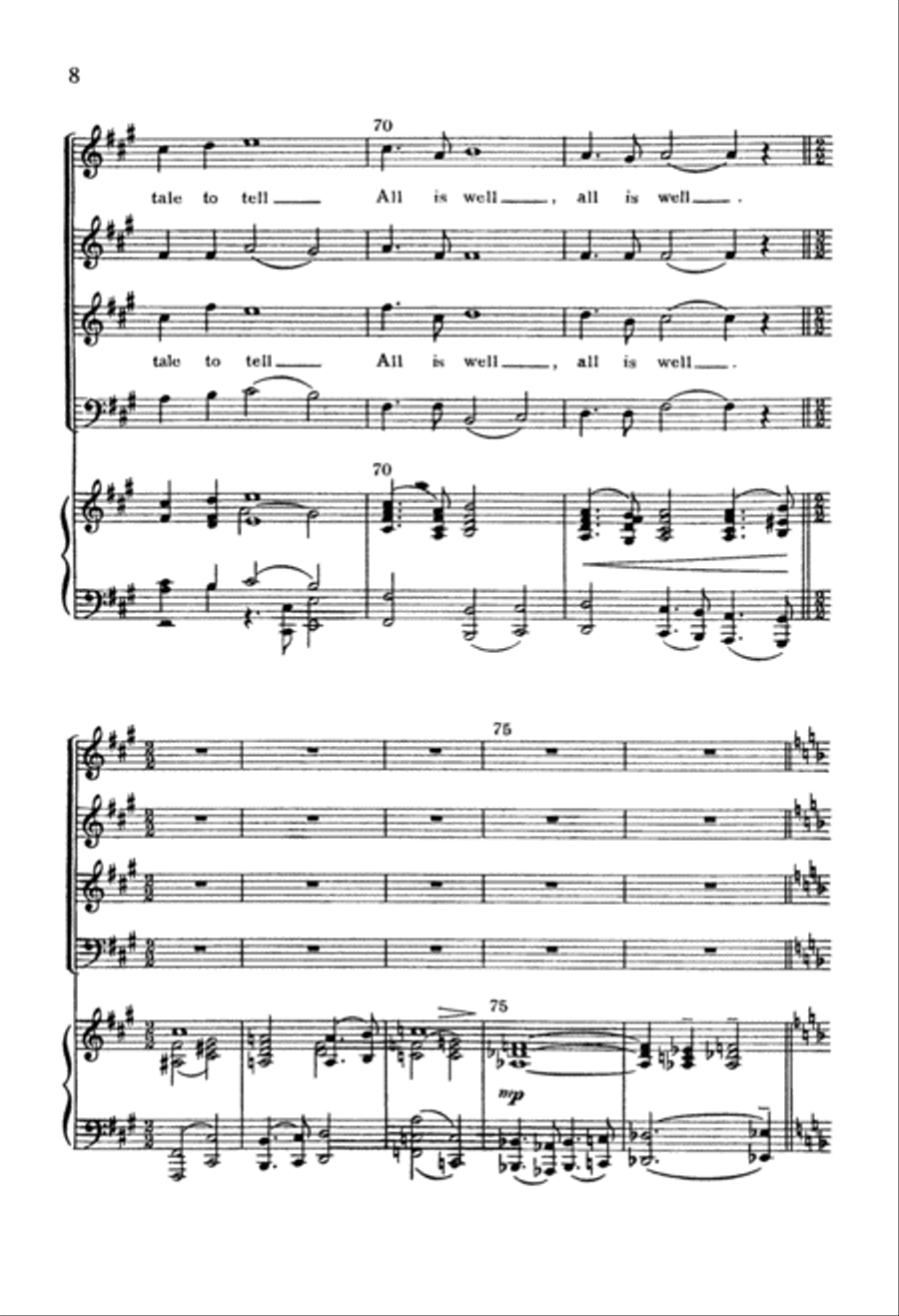 Come, Come Ye Saints 4-Part scores gallery preview page 25