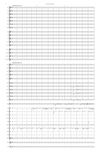 Land of Hope and Beauty for large symphonic band Score and Parts image number null