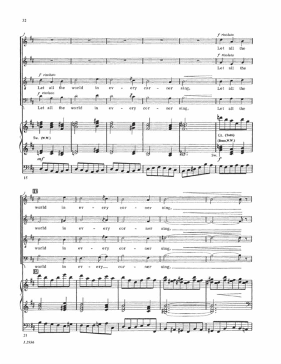 Five Mystical Songs Choir scores gallery preview page 23