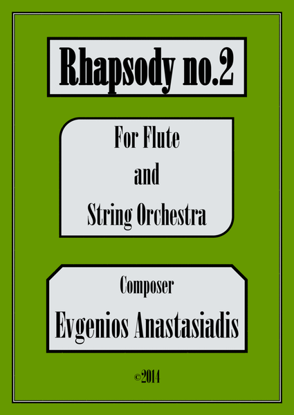 Rhapsody No.2 - for Flute and String orchestra (2014) image number null
