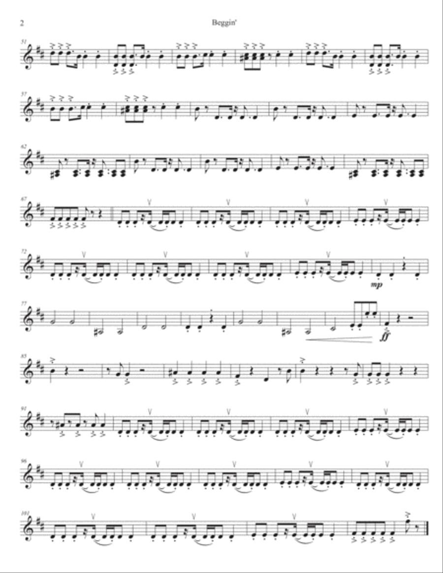 Beggin' String Quartet scores gallery preview page 4