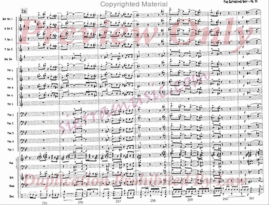 The Gathering Sky Jazz Ensemble scores gallery preview page 34