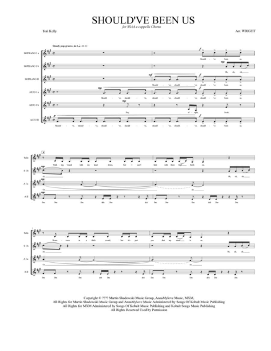 Should Have Been Us (should've Been Us) SSA scores gallery preview page 2