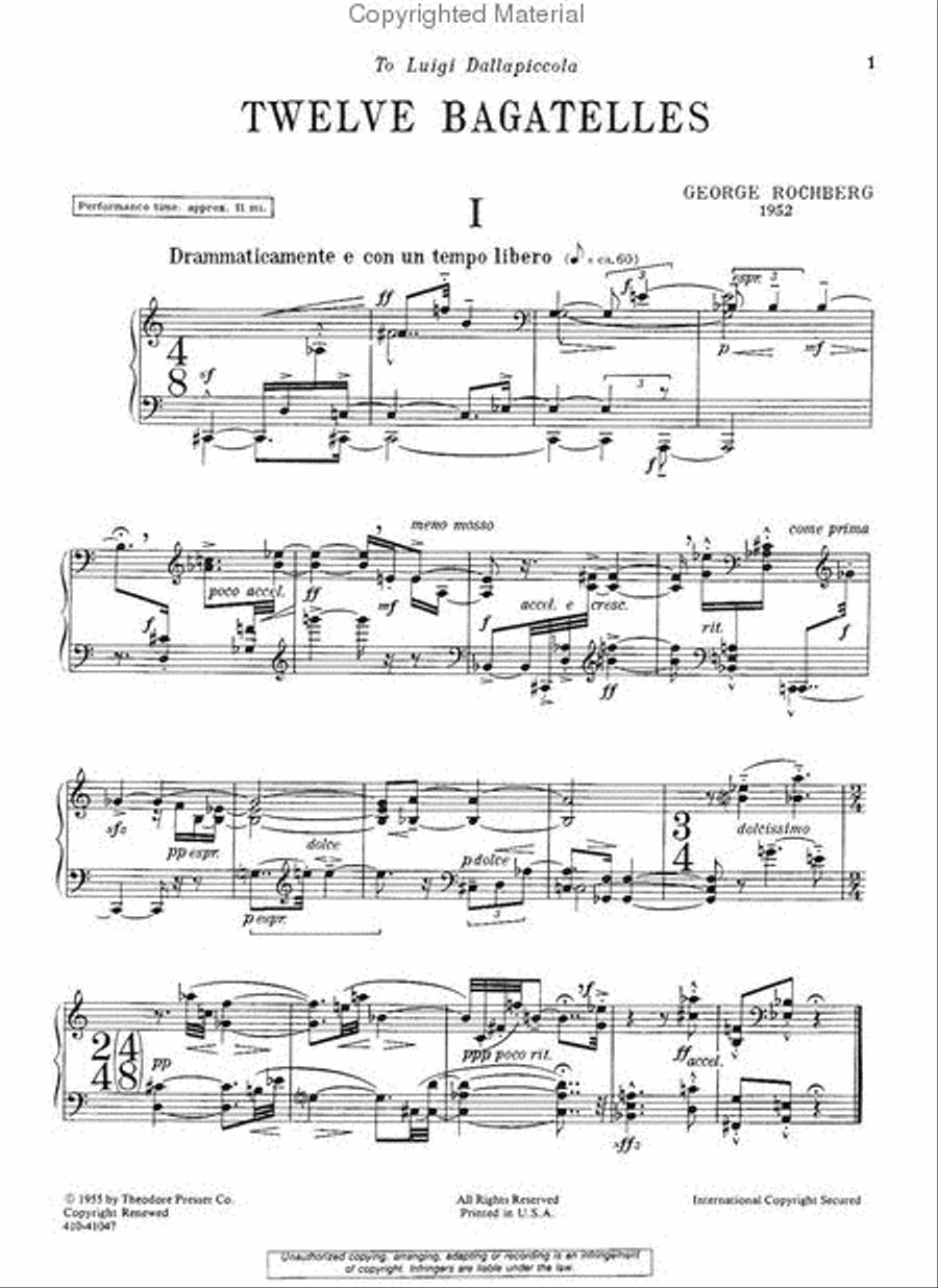 Twelve Bagatelles Chamber Music scores gallery preview page 2