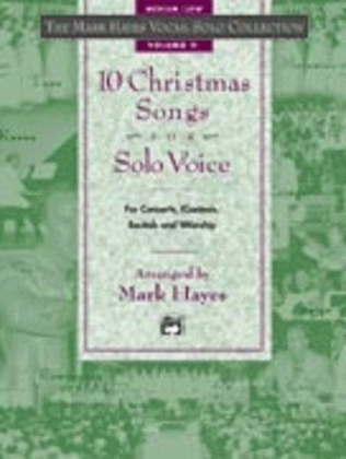 Book cover for Mark Hayes Vocal Solo Collection: 10 Christmas Songs for Solo Voice - Medium Low (CD Only)