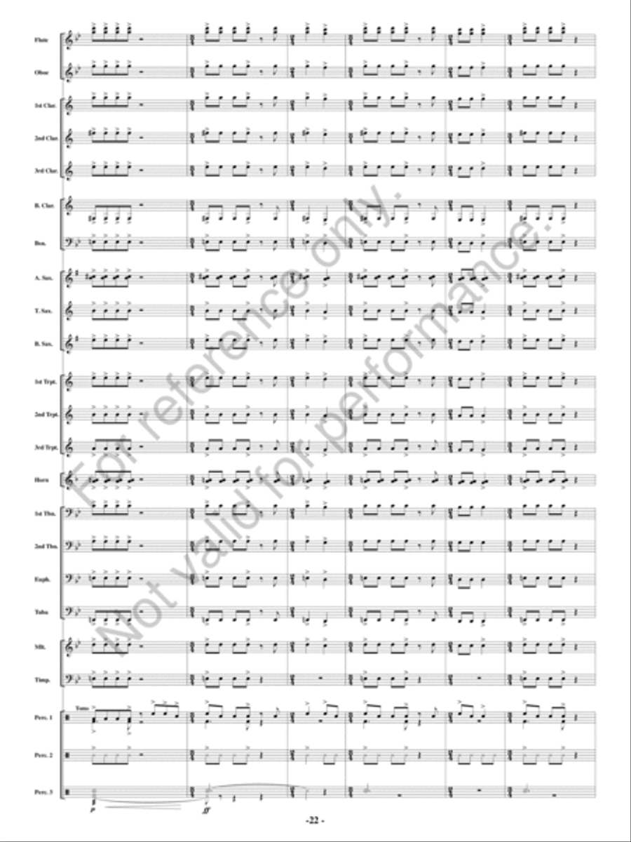 Full Throttle Concert Band scores gallery preview page 21