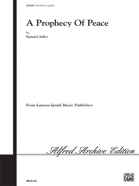 A Prophecy of Peace