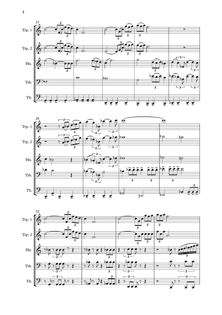 The Last Starfighter Brass Ensemble scores gallery preview page 4