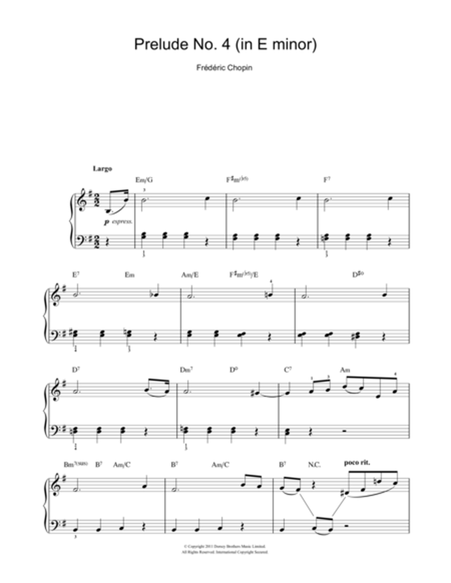 Prelude in E Minor, Op.28, No.4