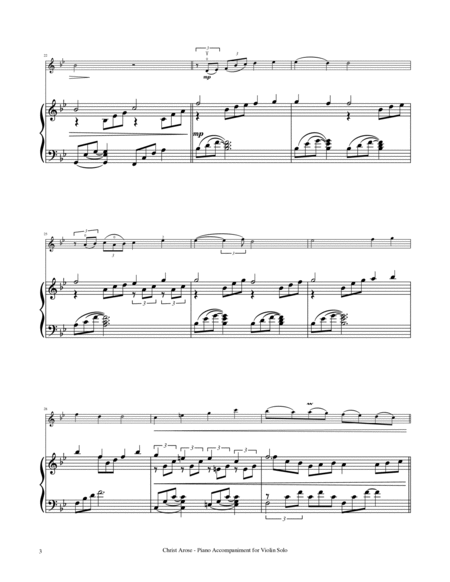 Christ Arose - Violin Solo with Piano Accompaniment