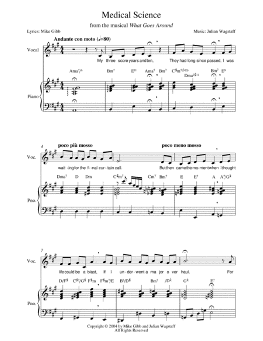 Medical Science (song) Voice scores gallery preview page 3