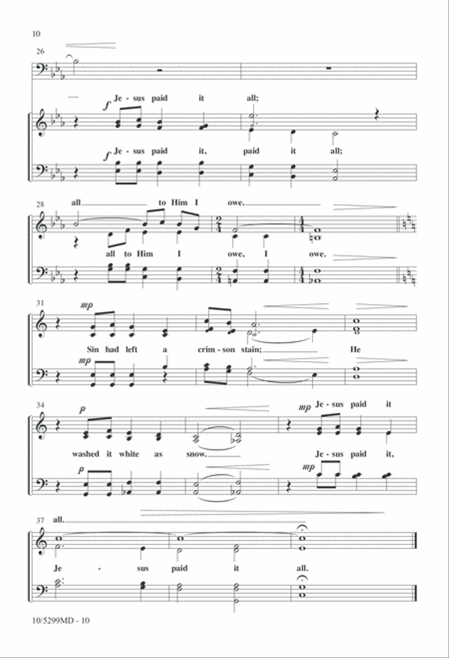 Four-part Hymns: A Cappella, Vol. II 4-Part scores gallery preview page 10