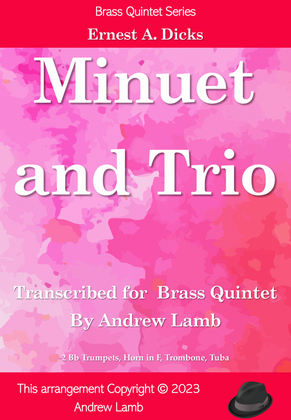 Book cover for Minuet and Trio (arr. for Brass Quintet)
