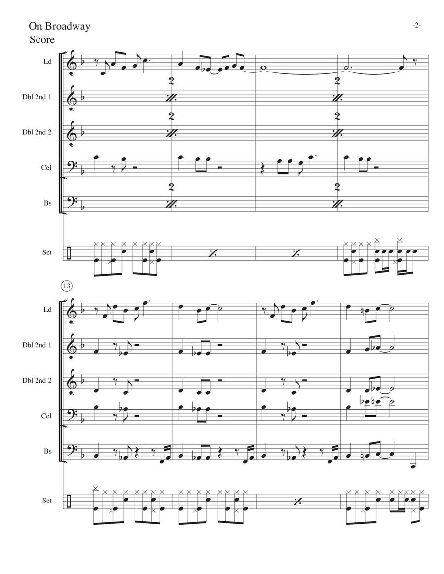 On Broadway Steel Drum Band scores gallery preview page 2