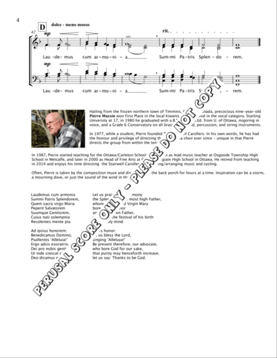 Laudemus Cum Armonia Laudemus Cum Armonia 4-Part scores gallery preview page 4