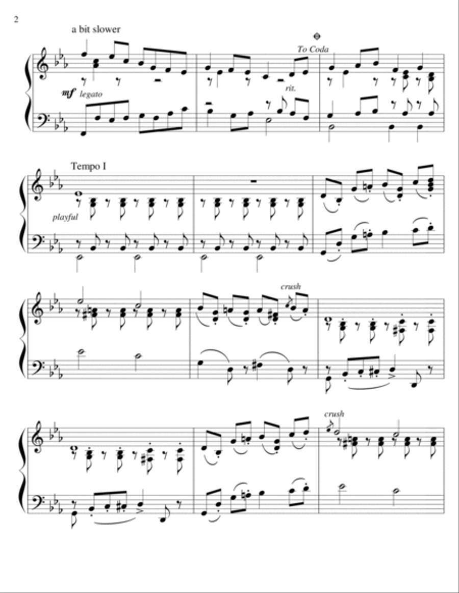 My Dearest Dear - piano solo Piano Solo scores gallery preview page 2