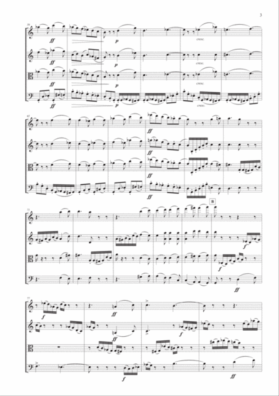 Serenade Op. 48 for String Quartet String Quartet scores gallery preview page 3
