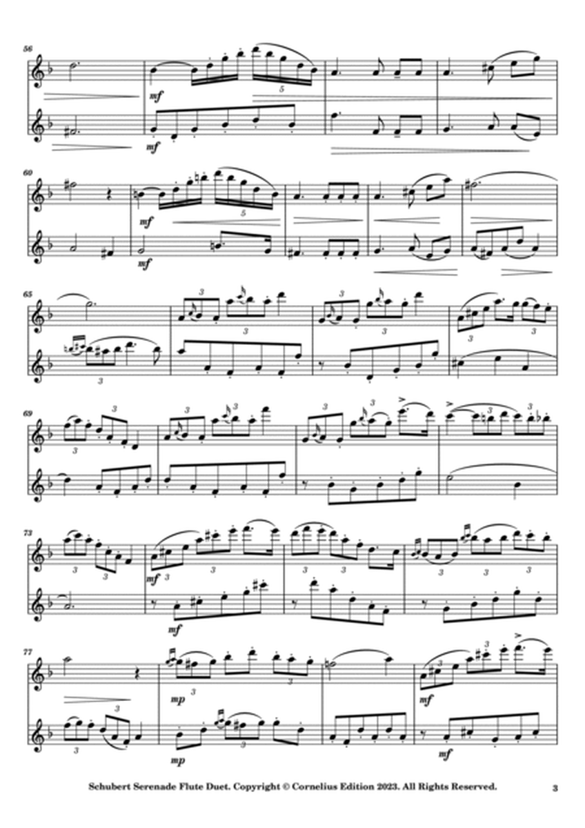 Schubert Serenade (Ständchen) No 4 from Schwanengesang (Swan Song) D957 Woodwind Duet 2 flutes.