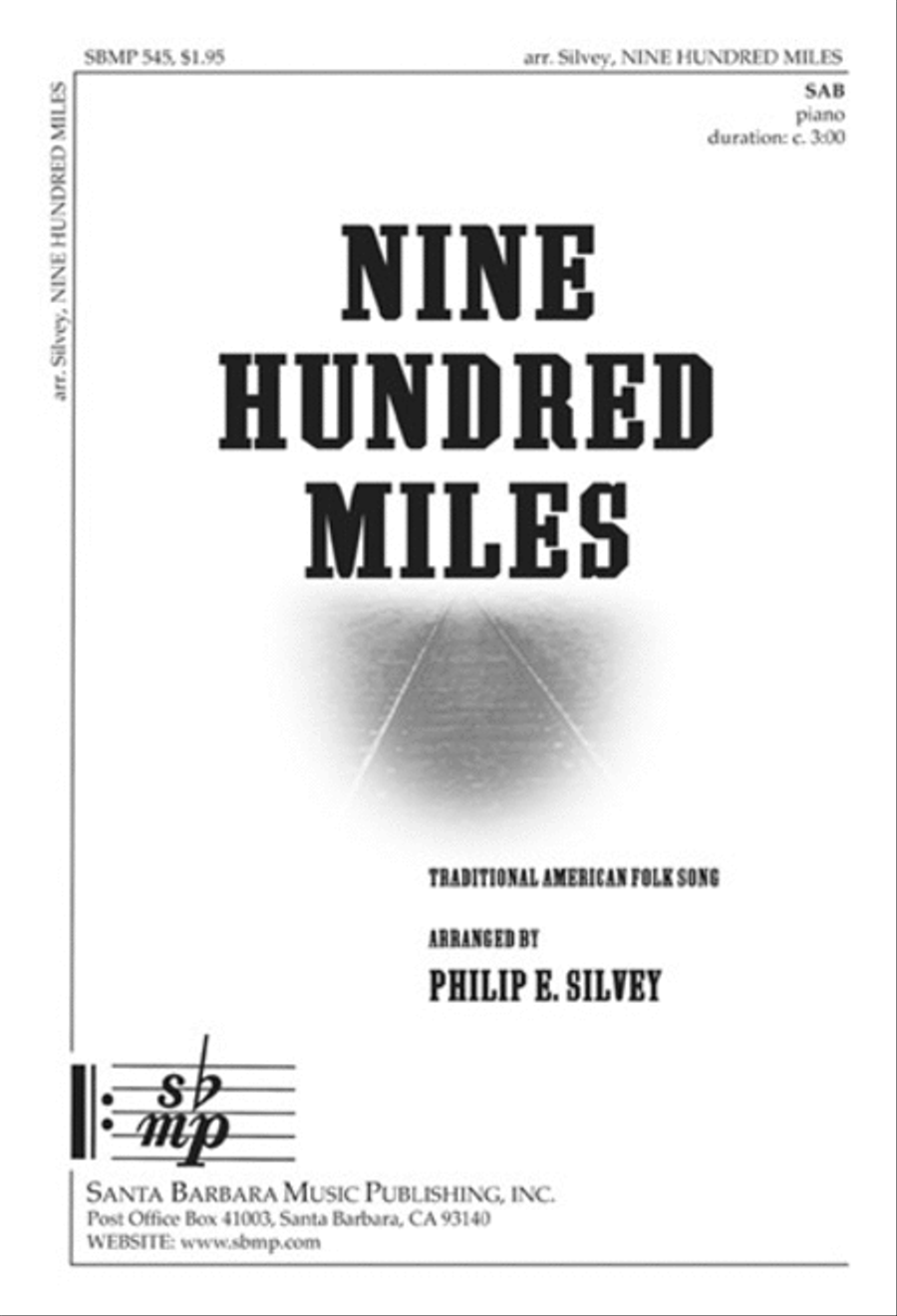 Nine Hundred Miles - SAB Octavo 3-Part scores gallery preview page 1