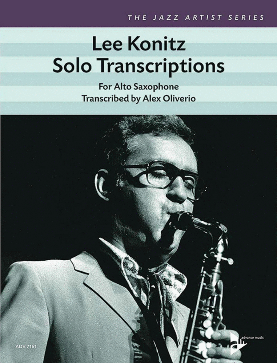 Lee Konitz Solo Transcriptions for Alto Saxophone Alto Saxophone scores gallery preview page 1