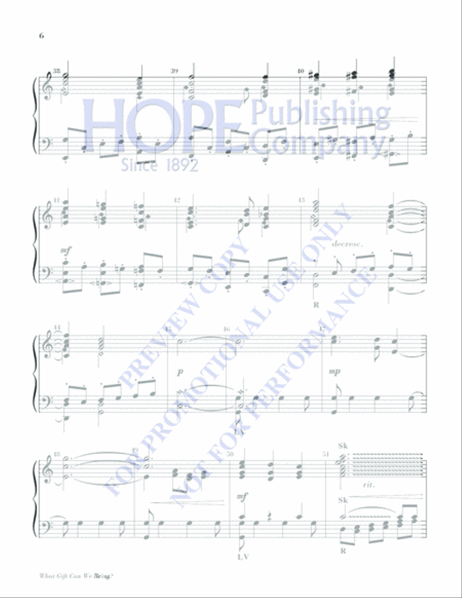 What Gift Can We Bring What Gift Can We Bring 5-Octaves scores gallery preview page 6