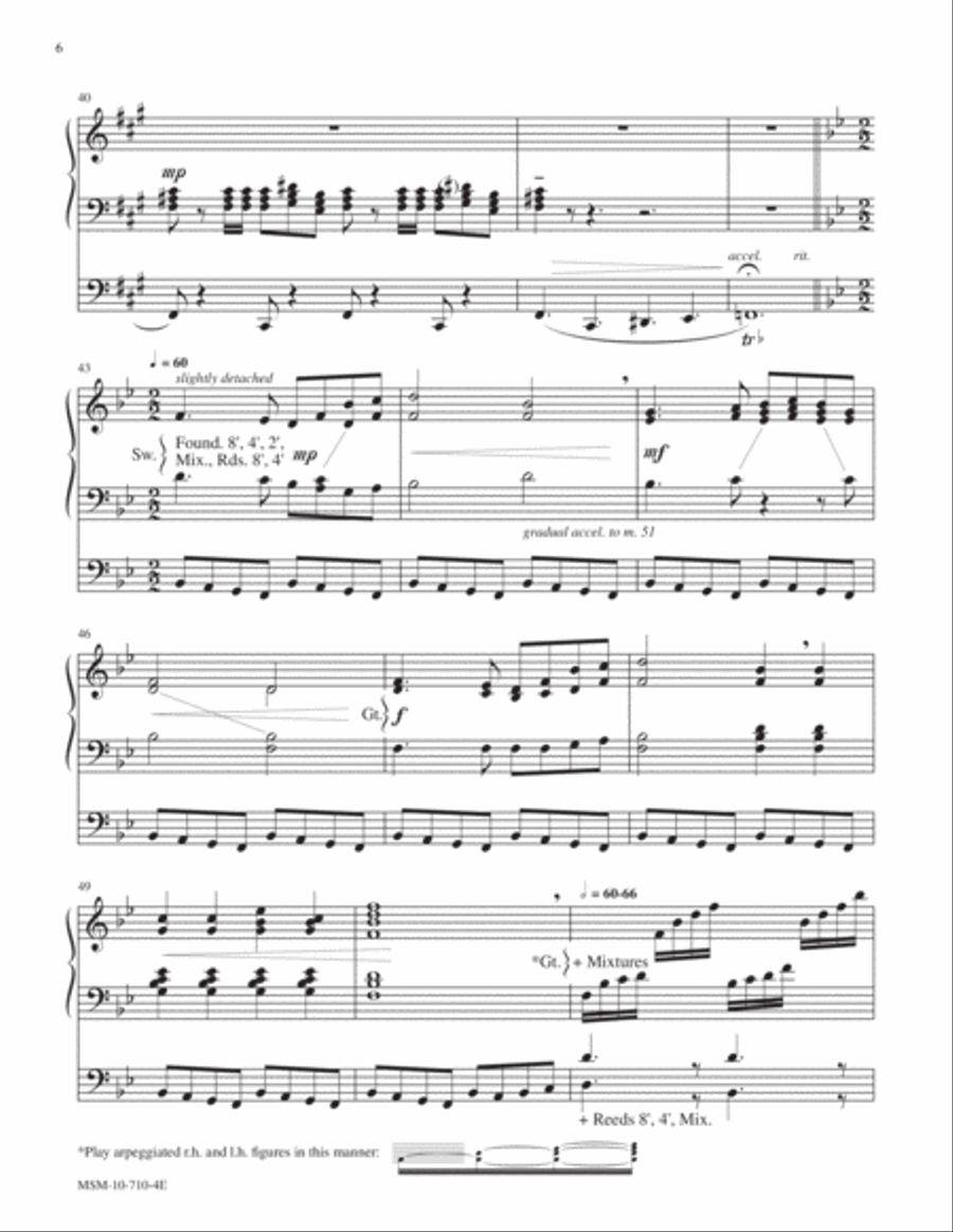 Festive March Organ scores gallery preview page 6