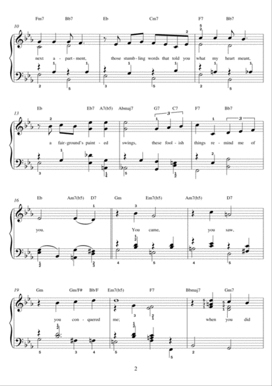 These Foolish Things These Foolish Things Piano scores gallery preview page 2