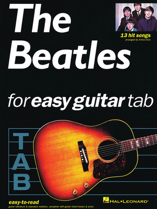 Book cover for The Beatles for Easy Guitar Tab