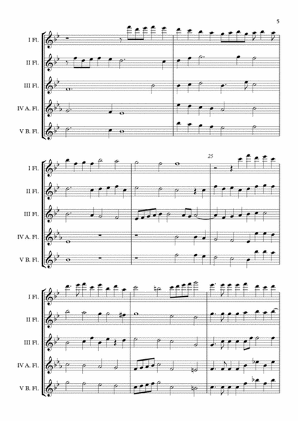 Canzon III a 4 Ch.188 (Giovanni Gabrieli) Flute Choir arr. Adrian Wagner image number null
