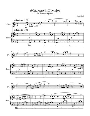 Adagietto in F Major for Flute and Piano