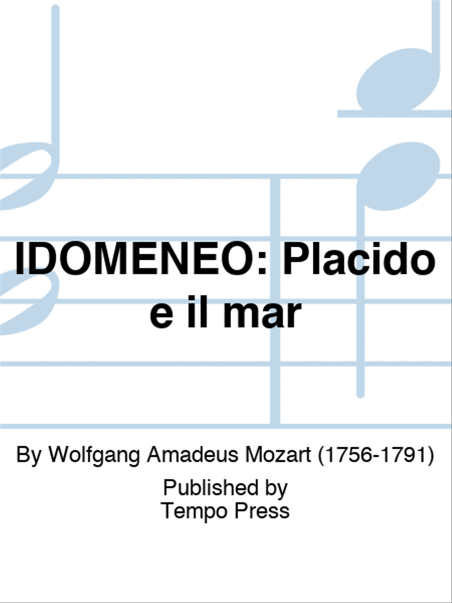 IDOMENEO: Placido e il mar 4-Part scores gallery preview page 1