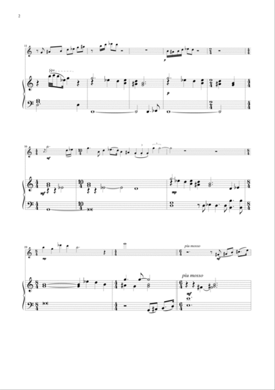 Orientations for flute and piano Orientations for flute and piano Flute scores gallery preview page 2